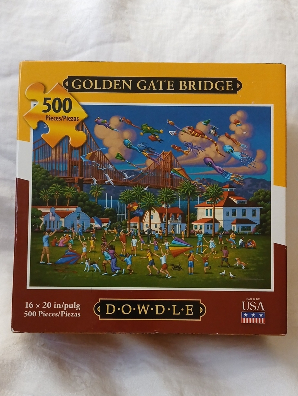 Dowdle Golden Gate Bridge 500 Piece Puzzle 16" X 20" NEW